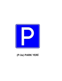 P-3a Park Yeri Levhası 